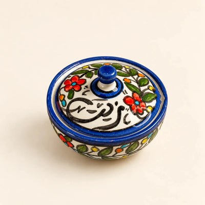 Floral Olive Oil Bowl
