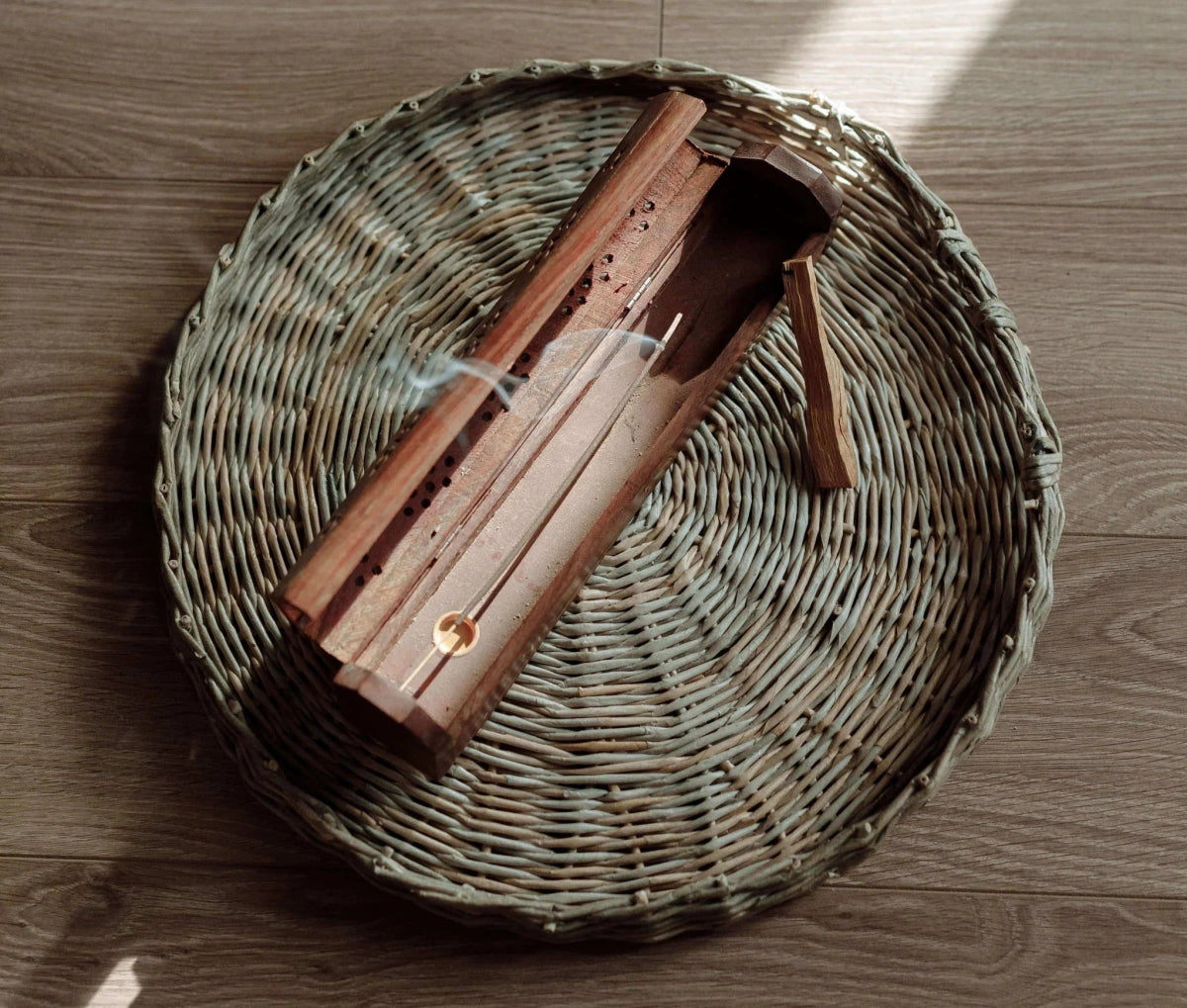 Incense Box Indian Rosewood Stick Holder