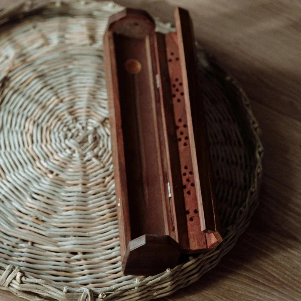 Incense Box Indian Rosewood Stick Holder