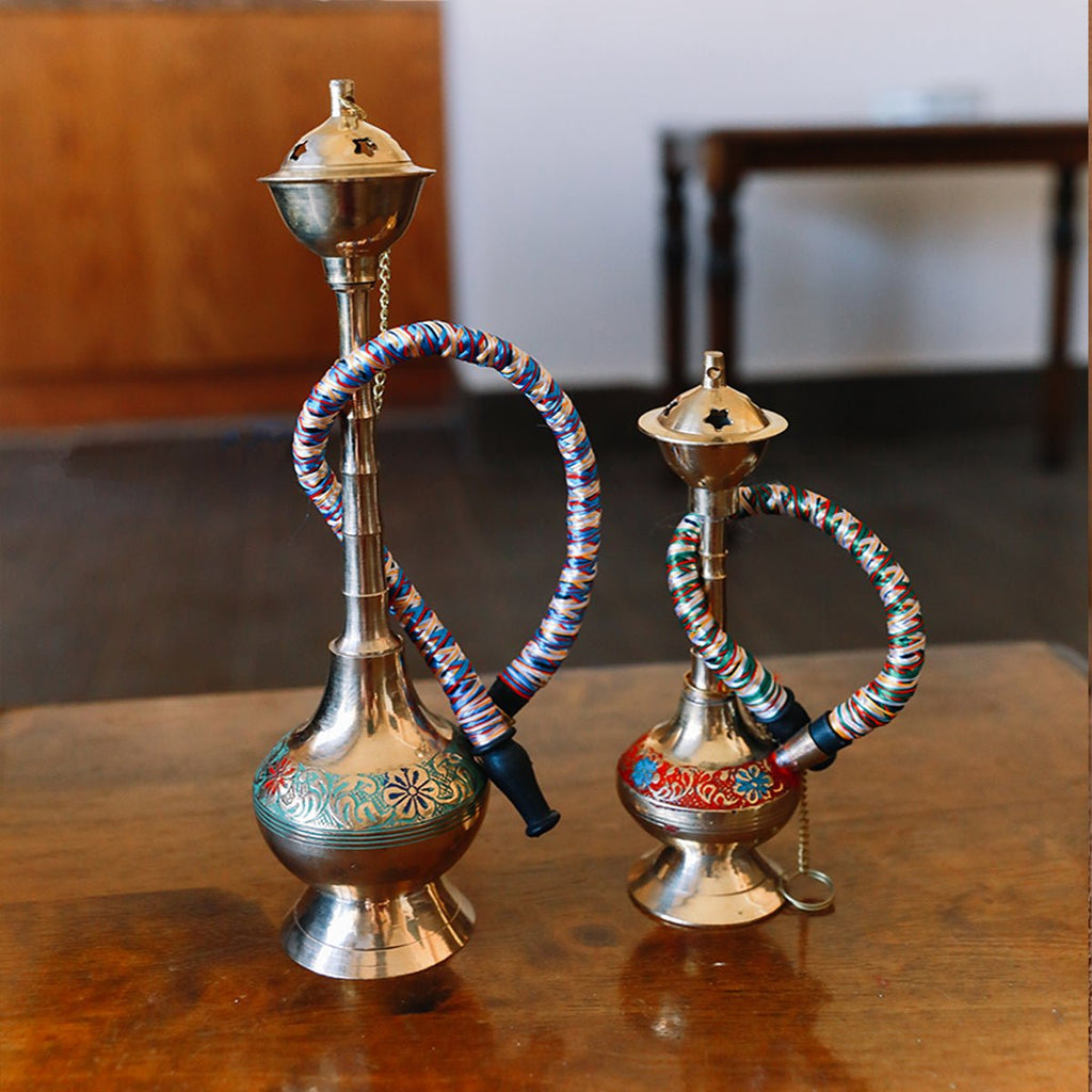 Incense Burner Brass Handmade Vintage Shisha Model - STLESS