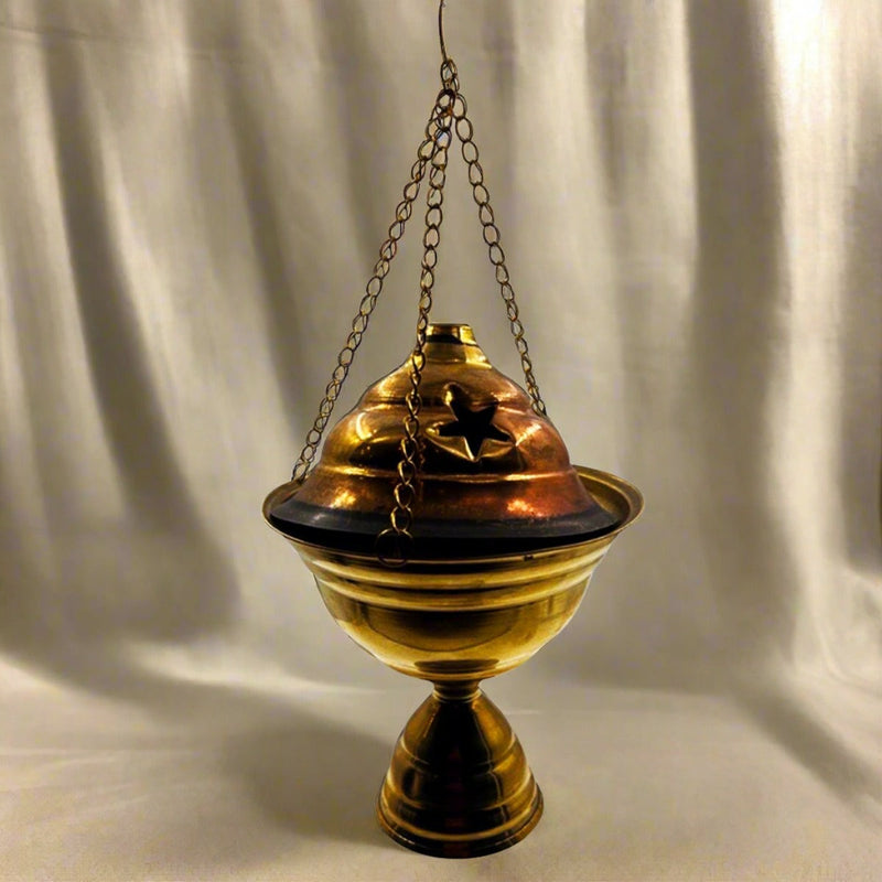 Incense Burner Brass Hanging