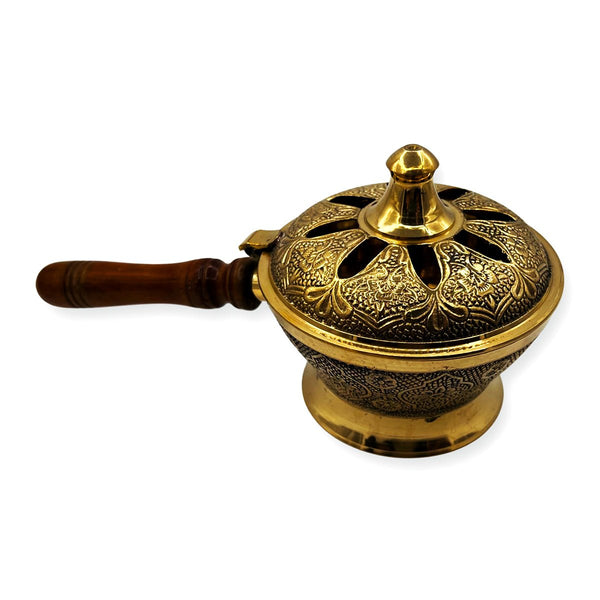 Incense Burner Handcrafted Wooden Handle - STLESS