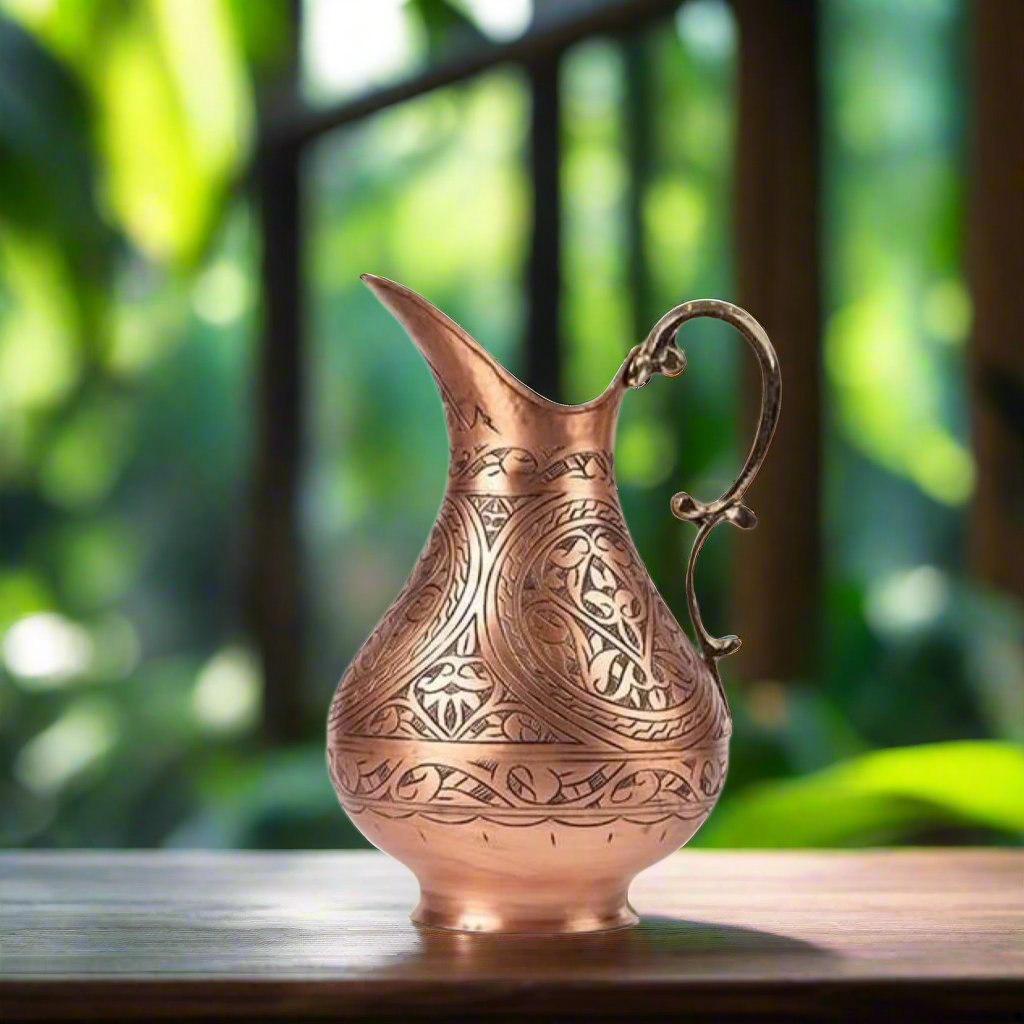 Jug Handcrafted Solid Brass