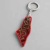 Keychain Embroidered Palestinian Map Keychain