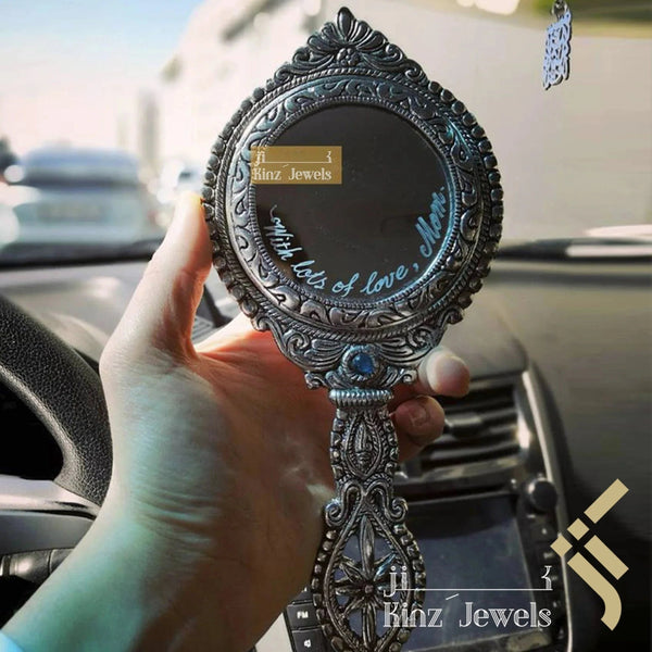 Large Portable Vintage Mirror