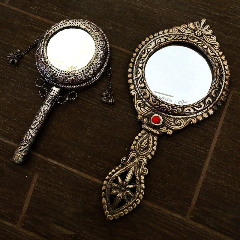 Large Portable Vintage Mirror