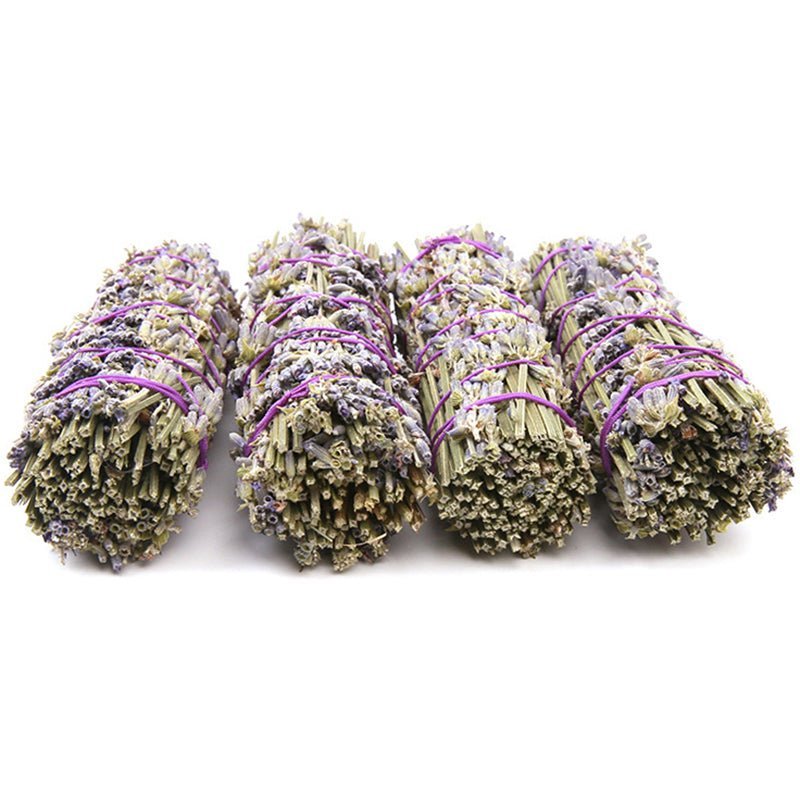 Lavender Flower Smudge Stick Natural Dried Flower Lavender Stick Aromatherapy Stick For Home Cleansing Negative Energy Clearing