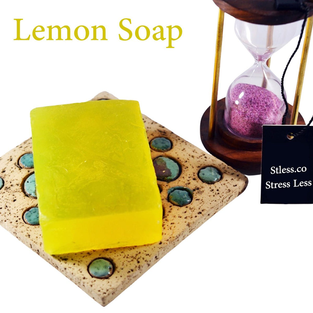 Lemon Glycerin Bar With Dead Sea Minerals - STLESS