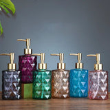 Luxury Glass Soap Dispenser with Stainless Steel Pump