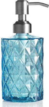 Luxury Glass Soap Dispenser with Stainless Steel Pump