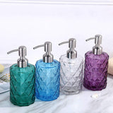 Luxury Glass Soap Dispenser with Stainless Steel Pump