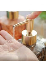 Luxury Glass Soap Dispenser with Stainless Steel Pump