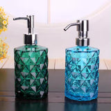 Luxury Glass Soap Dispenser with Stainless Steel Pump
