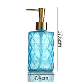 Luxury Glass Soap Dispenser with Stainless Steel Pump