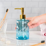 Luxury Glass Soap Dispenser with Stainless Steel Pump