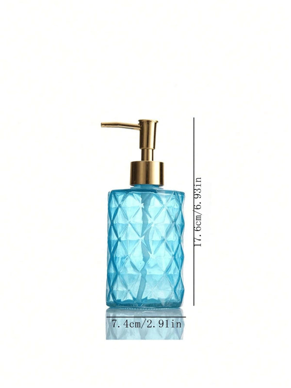 Luxury Glass Soap Dispenser with Stainless Steel Pump