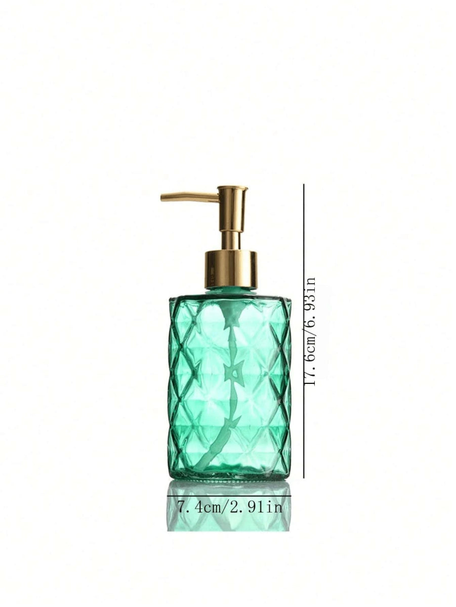 Luxury Glass Soap Dispenser with Stainless Steel Pump