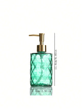 Luxury Glass Soap Dispenser with Stainless Steel Pump
