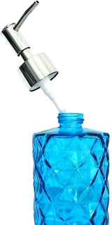 Luxury Glass Soap Dispenser with Stainless Steel Pump