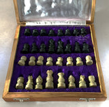 Marble Chess Pieces and Board Set