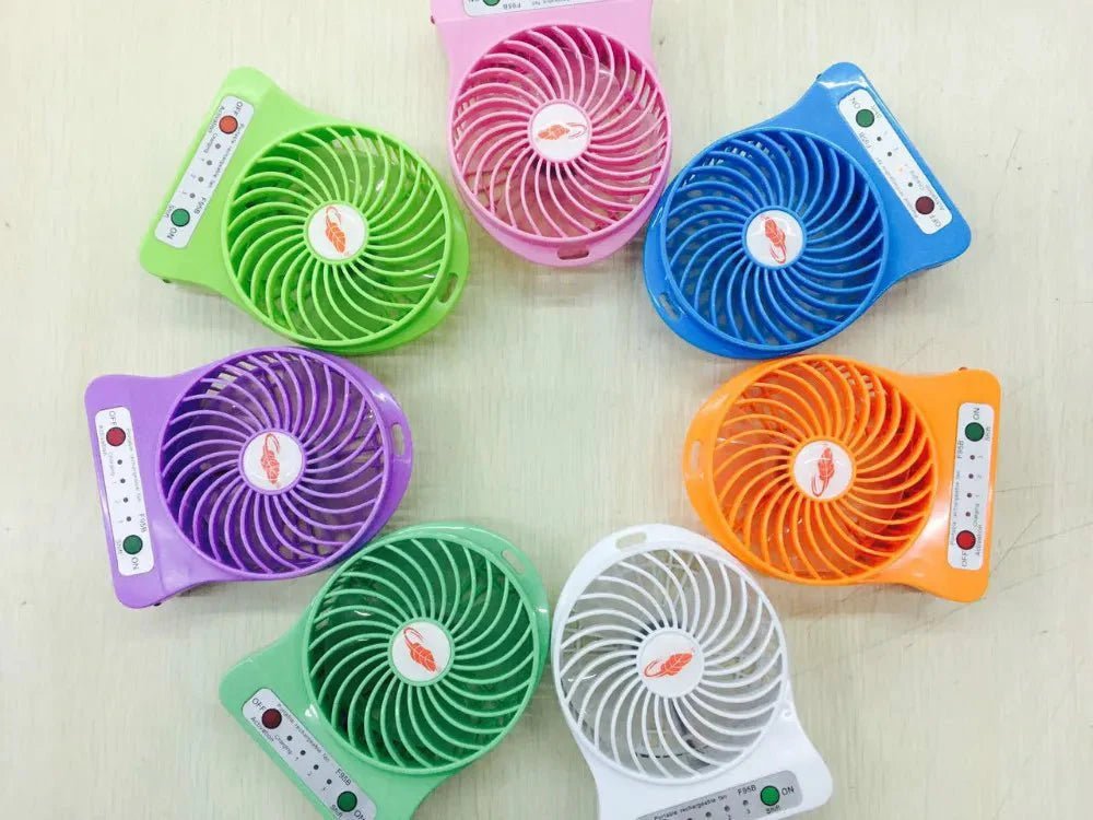 MINI FAN RECHARGEABLE 3 MODE PORTABLE USB LITHIUM BATTERY