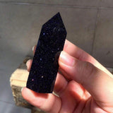 Natural Crystal Blue Sandstone Hexagonal