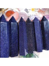 Natural Crystal Blue Sandstone Hexagonal