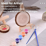 Natural Wood Slices Paint Set Supplies