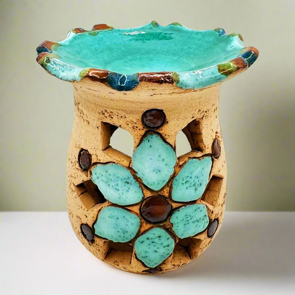 Oil Warmer Tealight Warmer Handmade Clay Nabatean