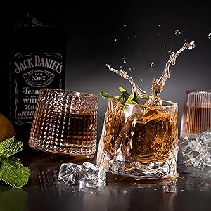 Old Fashioned Dancing Glass Spinning/Swirling Glasses Tumbler
