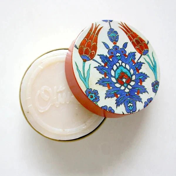 OLIVE OIL & Essential Oils SOAP IN ROUND METAL TIN