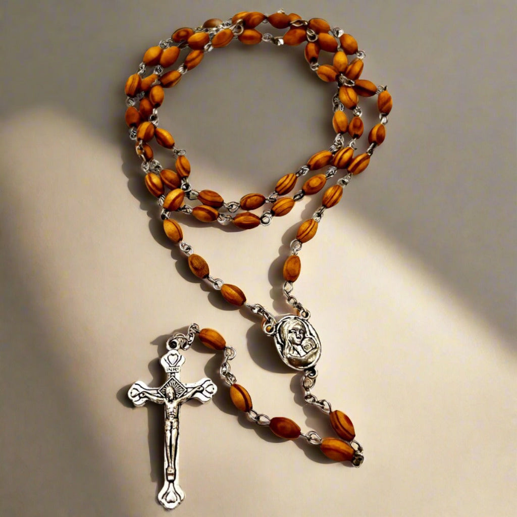 OLIVE WOOD CATHOLIC ROSARY Bethlehem - STLESS