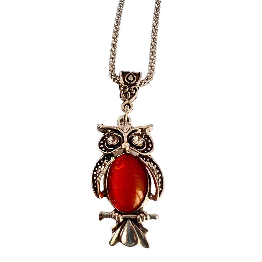 Owl Gemstone Necklace - STLESS