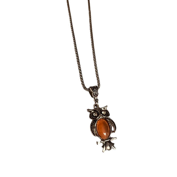 Owl Gemstone Necklace - STLESS