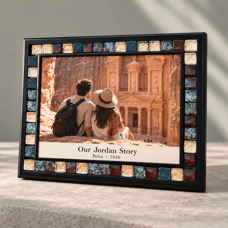 Piece of Home | Personalized Jordan & Palestine Photo Frame