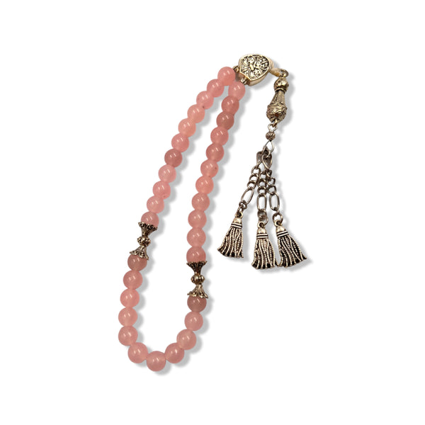 Pink Stones Worry Beads Prayer Beads - STLESS