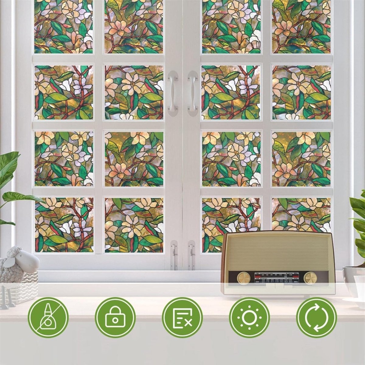 Plants & Flowers Window Decal