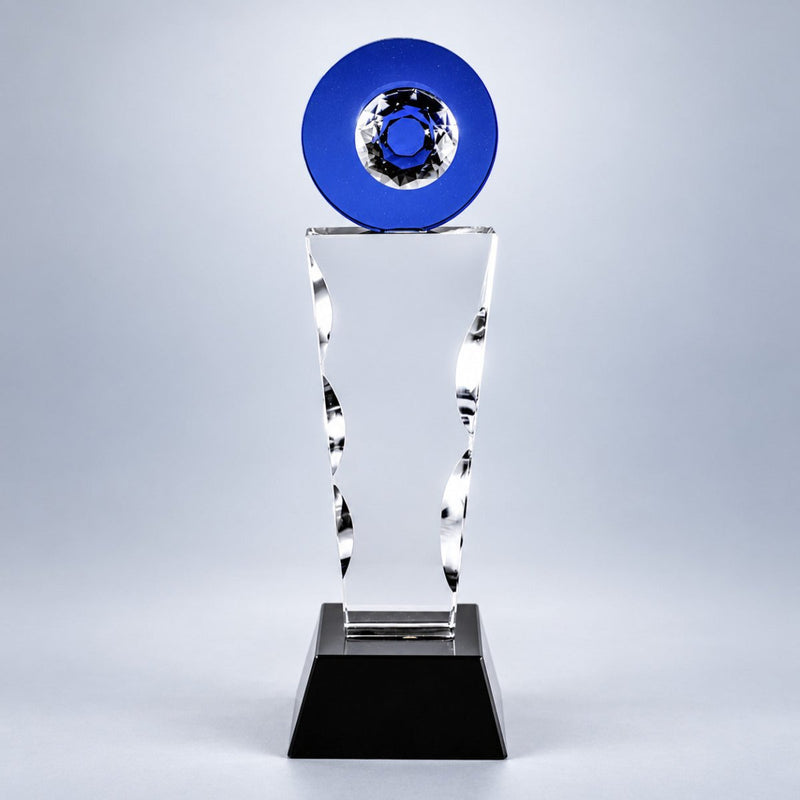 Plaque Eye Crystal - Free Hand Engraving