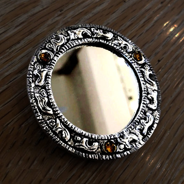 Portable Vintage Small Mirror Stress