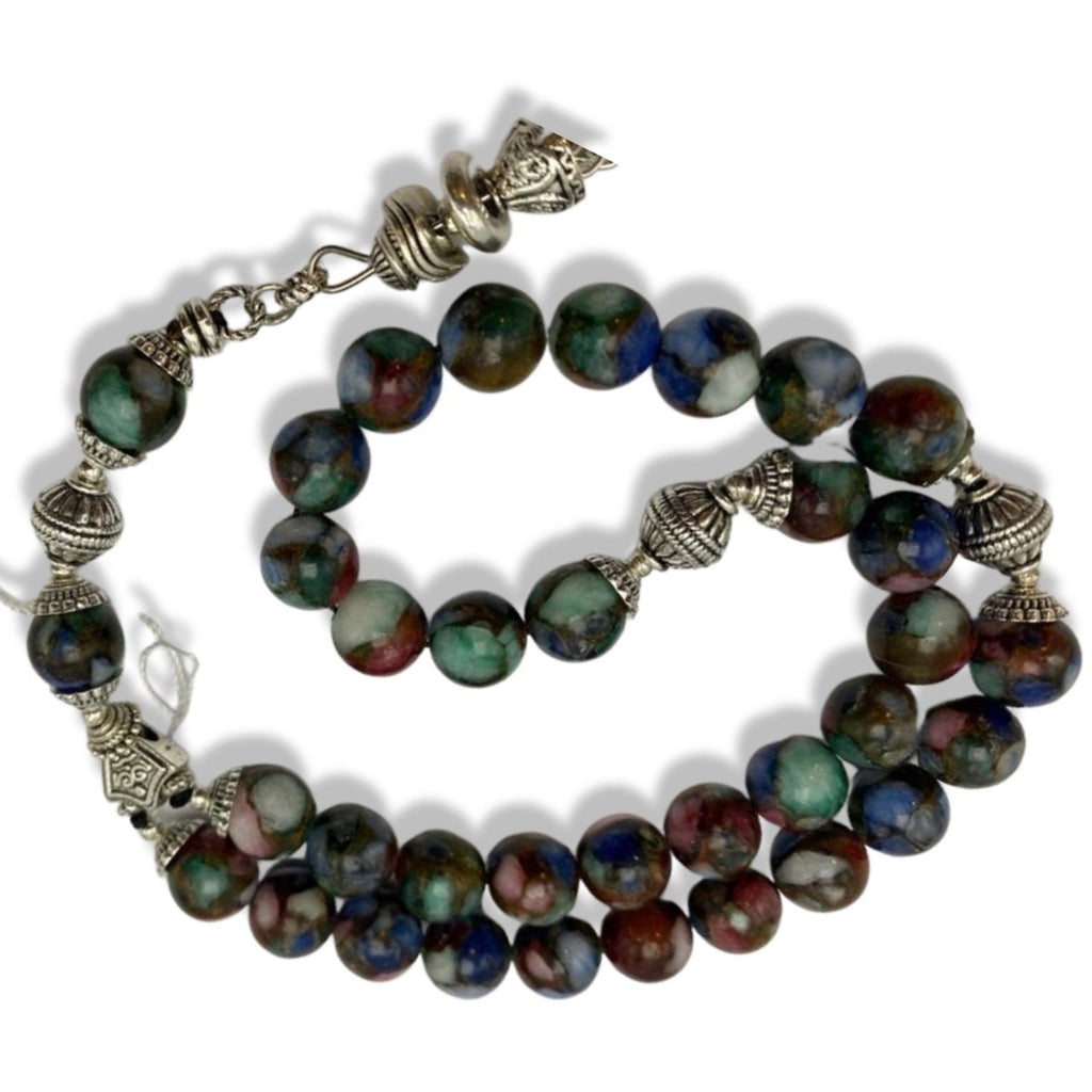 Prayer Beads Colorful Jasper