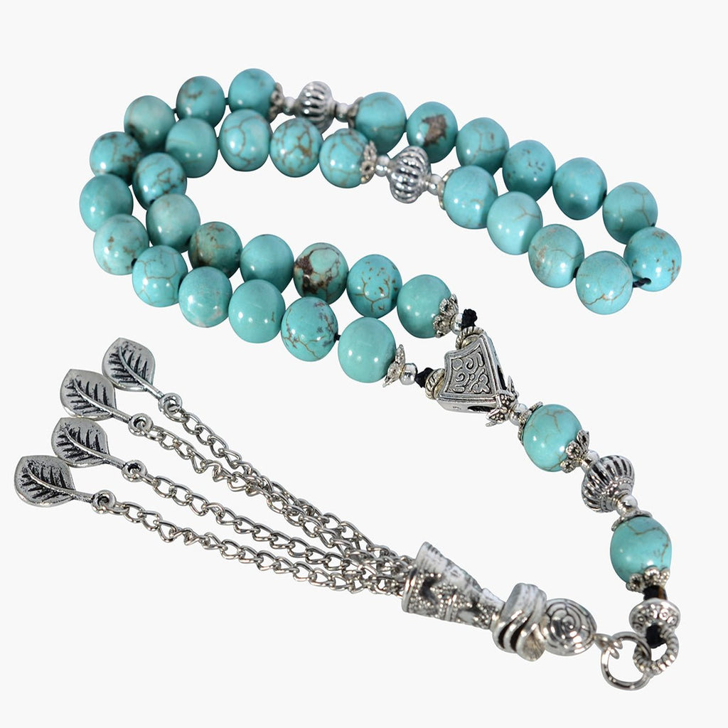 Prayer Beads Premium Afghan Turquoise Stone - STLESS