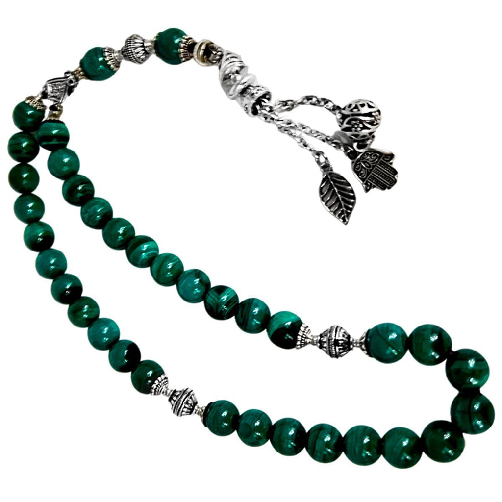 Prayer Beads Premium Malachite Gemstone