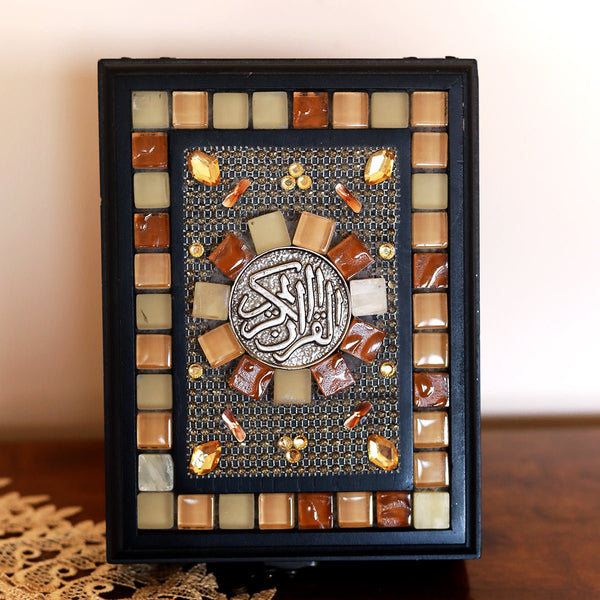 Premium Wooden Mosaics Arabesque Box Quran - STLESS