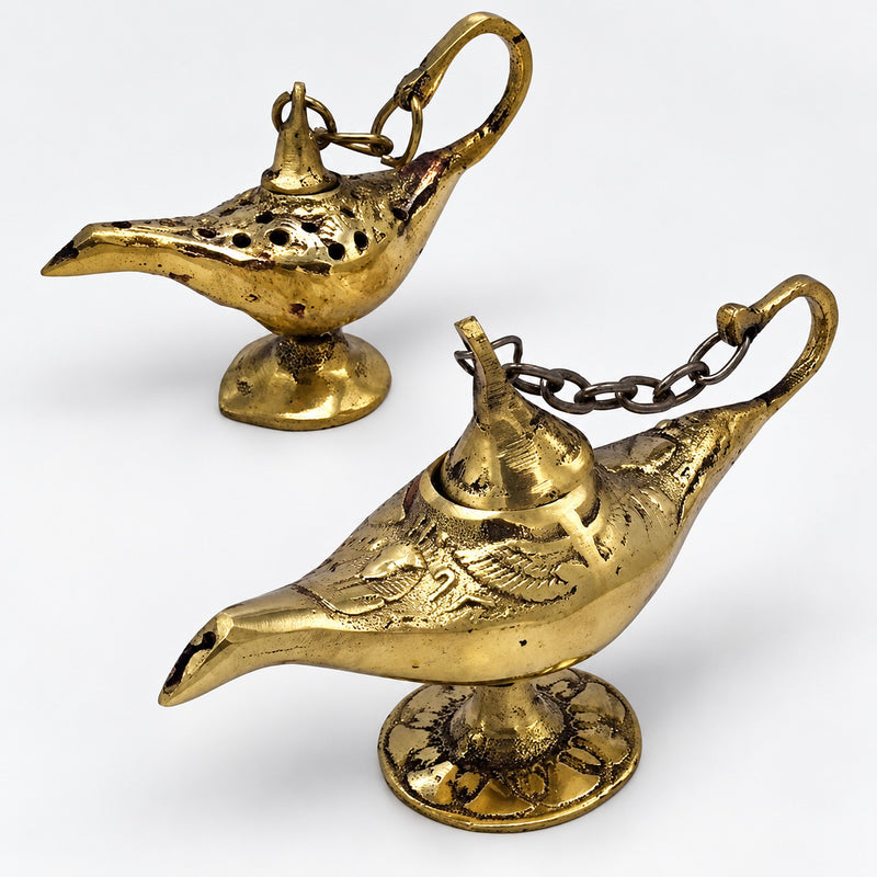 Personalize Solid Brass Aladdin Handmade Arabian Lamp