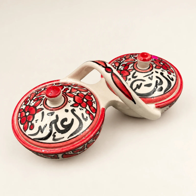Ceramic Cherry Olive Oil & Thyme - Zeit w Zaater - سيراميك زيت وزعتر