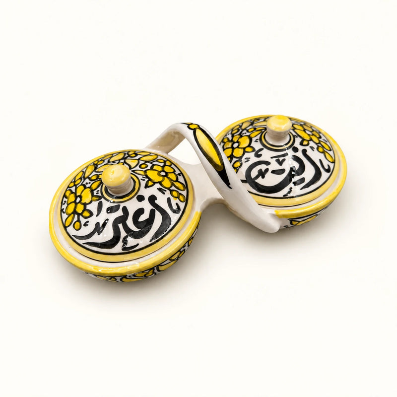 Ceramic Yellow Olive Oil & Thyme - Zeit w Zaater - سيراميك زيت وزعتر