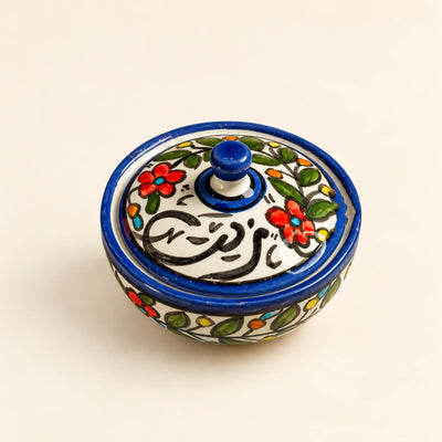 Floral Olive Oil Bowl