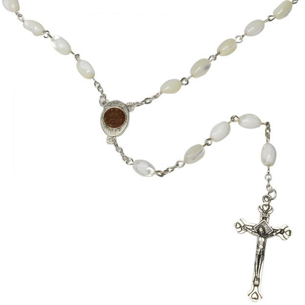 ROSARY Beads Mother Of Pearl - STLESS