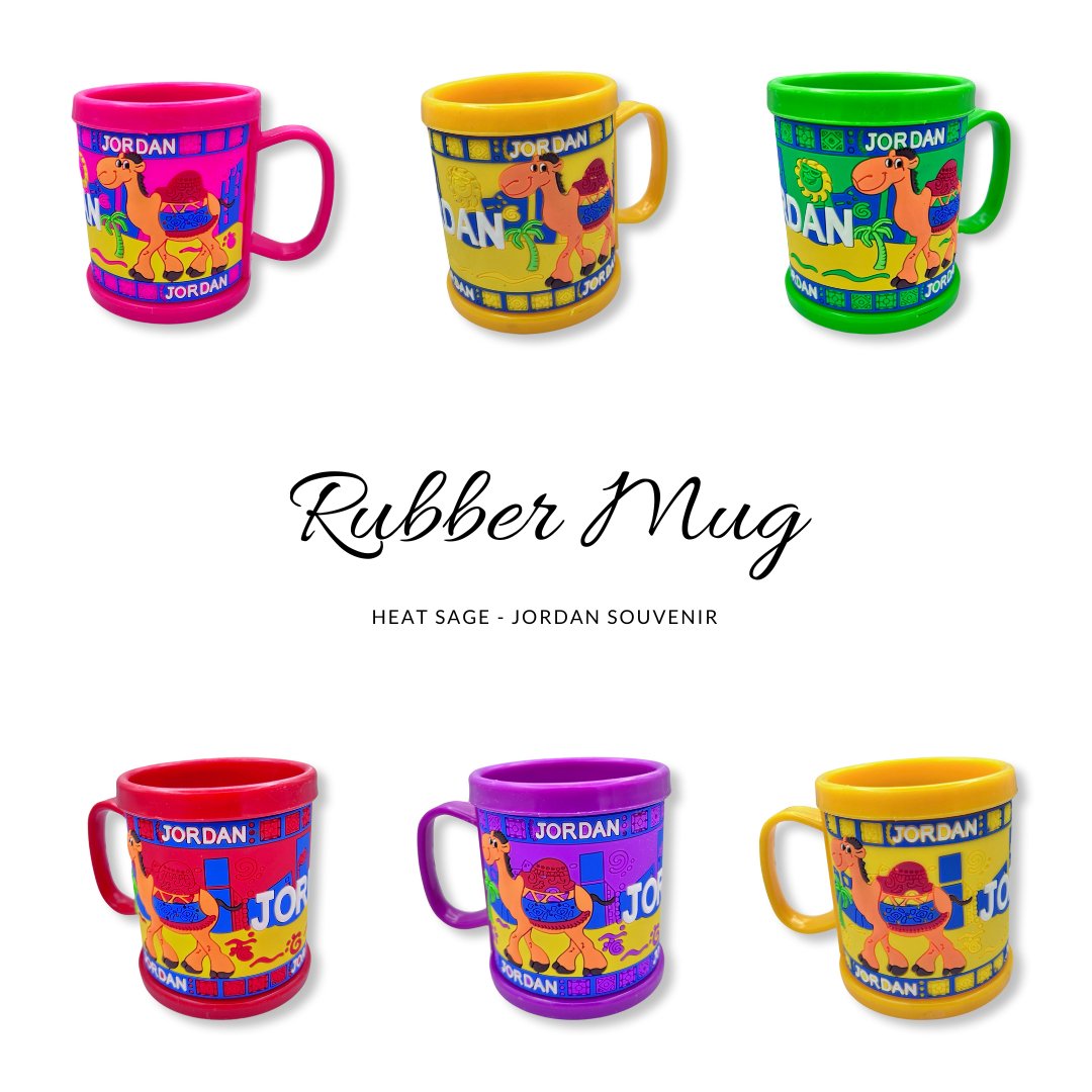 Rubber Mug Heat Safe Jordan Souvenirs
