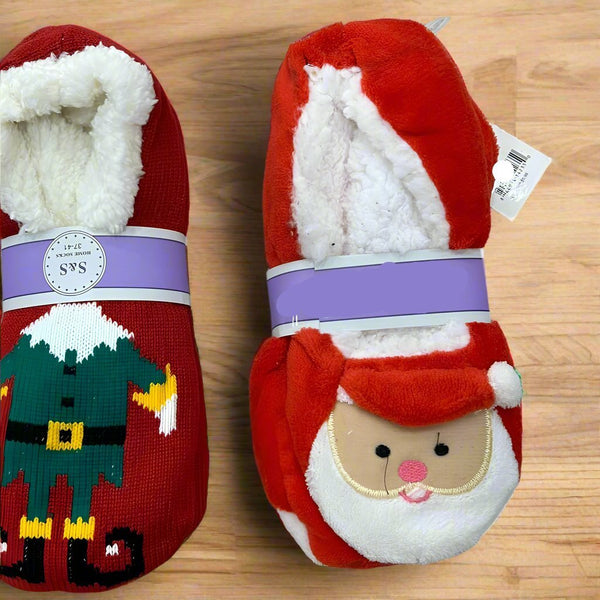 Santa Claus Slipper Socks Christmas Gift